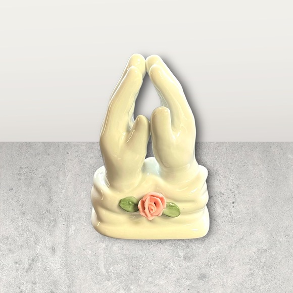 Vintage Lot/5 Praying Hands Ceramic Bundle/5 Centerpiece Craft - Picture 14 of 15